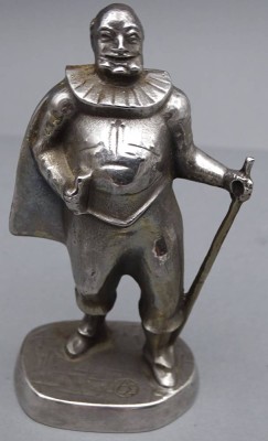 Auktion 351<br>Allan EBELING (1897-1975 König Carl IX, verchromte Metallskulptur, H-12 cm [1]