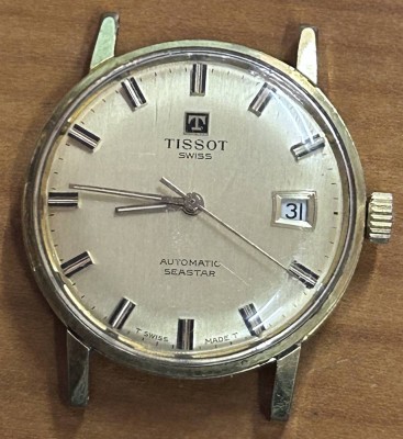 Auktion 351<br>Tissot Seastar Automatic Uhr, 0hne Band, optisch gut erhalten, Werk steht (Krone schwergängig beim Zeiger-Stellen?) [1]