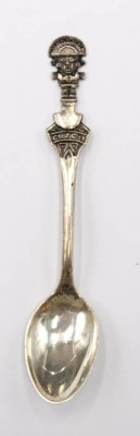 Auktion 351<br>Andenkenlöffel, wohl Peru, 925er Silber, 11,2gr., L-11cm [1]