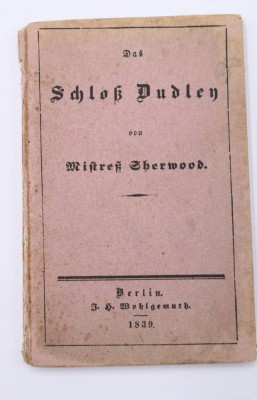 Auktion 351<br>Mistress Sherwood, Schloss Dudley, 1839, starke Alters-u. Gebrauchsspuren [1]