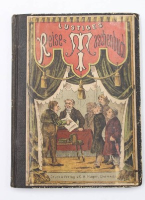 Auktion 351<br>Mair, Lustiges Reise-Taschenbuch, um 1890, Alters-u. Gebrauchsspuren [1]