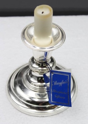 Auktion 352<br>Leuchter, Mayfair, Plated, ca. H-9,5cm [1]