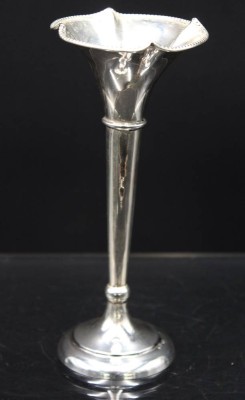 Auktion 352<br>Vase, 800er Silber, älter, 46gr. H-16cm [1]