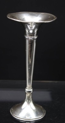 Auktion 352<br>800er Silber-Vase, älter, 31gr., H-14,8cm [1]