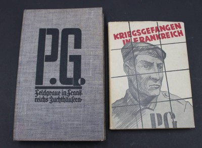 Auktion 352<br>2x div. Literatur über Kriegsgefangenschaft in Frankreich, 1929/31 [1]