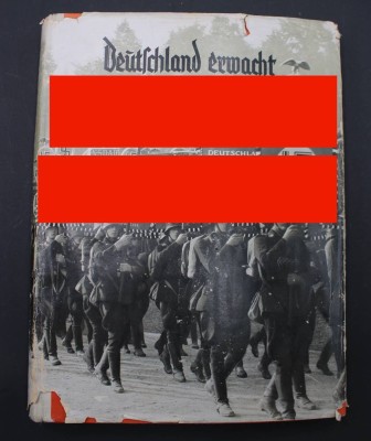 Auktion 352<br>Sammelalbum, Deutschland erwacht!, kompl. , Altersspuren [1]