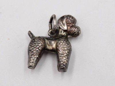 Auktion 353<br>figürlicher 835er Silber-Anhänger, Pudel, 1gr., L-1,8cm [1]