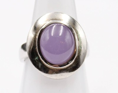 Auktion 353<br>925er Silber-Ring, lila Stein, 5,9gr., RG 56 [1]