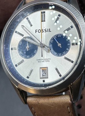 Auktion 353<br>Fossil HAU Chronograph Del Rey, CH2952,   braunes Lederband, gut erhalten, Quartzwerk nicht geprüft [1]