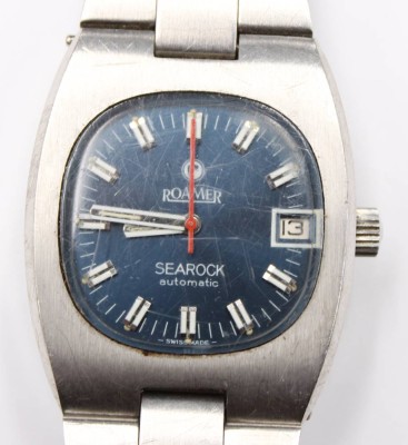 Auktion 353<br>Herren-Armbanduhr, Roamer Searock, Automatik, Werk läuft, getragene Erhaltung, ca. D-3,4cm [1]