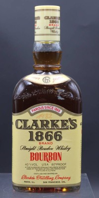 Auktion 353<br>Clarkes 1866, Bourbon Whisky, 80er Jahre, 0,7 L [1]