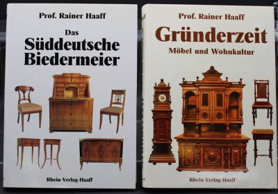 Auktion 353<br>Prof. Rainer Haaff, 2x Literatur über Möbel-Epochen, Gründerzeit und Biedermeier, 1992 [1]