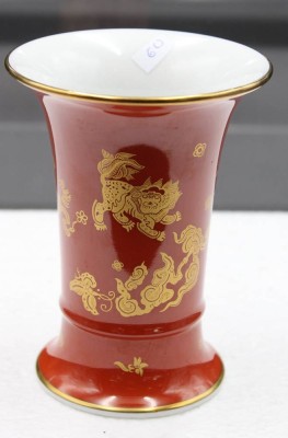 Auktion 353<br>Vase, Heinrich, Chinesisch Rot, H-12,5cm [1]