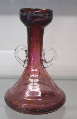 Auktion 353<br>Kunstglas-Henkelvase, Eisch, ca. H-24cm [1]