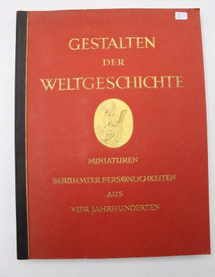 Auktion 353<br>Sammelalbum ,, Gestalten der Weltgeschichte '' vom Cigaretten- Bilderdienst Altona aus 1933 . [1]