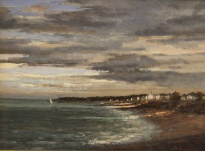 Auktion 354<br>Roger DELAPIERRE (1935-2021), Mer du Nord, Vlissingen, Öl/Leinwand, gut gerahmt, RG 51 x 63,5cm [1]