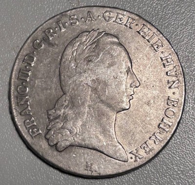 Auktion 354<br>Kronenthale  1795-H-Franz II, Österreich-Ungarn, Silber, 29,4 gr, D-4 cm [1]