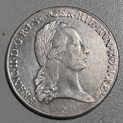 Auktion 354<br>Kronenthaler  1797-C-Franz II, Österreich-Ungarn, Silber, 29,5 gr, D-4 cm [1]