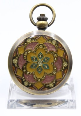 Auktion 354<br>neuzeitl. Skelett-Taschenuhr, Sprungdeckel, teilw. emailliert, D-4,5cm [1]