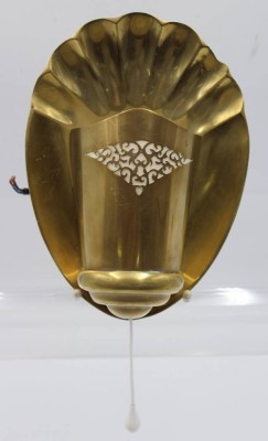 Auktion 354<br>schwere Wandlampe, Bronze, älter,  26 x 20cm [1]