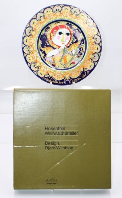 Auktion 354<br>Weihnachtsteller 1978, Rosenthal studio-linie, Björn Wiinblad, D-28,5cm orig. Karton [1]