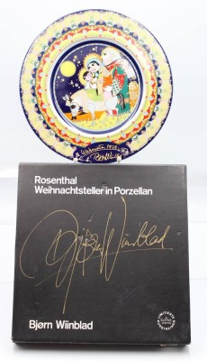 Auktion 354<br>Weihnachtsteller 1979, Rosenthal studio-linie, Björn Wiinblad, D-28,5cm orig. Karton [1]