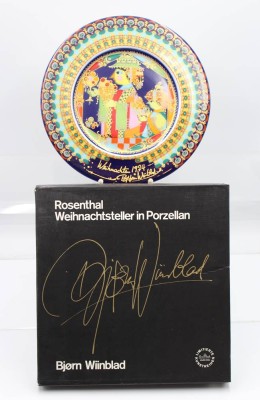 Auktion 354<br>Weihnachtsteller 1974, Rosenthal studio-linie, Björn Wiinblad, D-28,5cm orig. Karton [1]