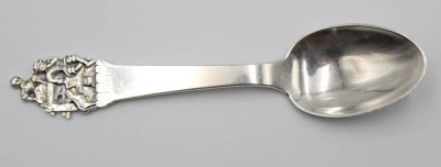 Auktion 354<br>Zierlöffel, Dänemark, 830er Silber, 30,3gr., L-15cm [1]