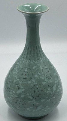 Auktion 354<br>Seladon glasierte Vase, Korea,  Anfang 20. Jh., H-30 cm [1]