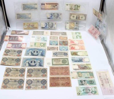 Auktion 354<br>48 div. Banknoten, alt und neu, Alle Welt [1]