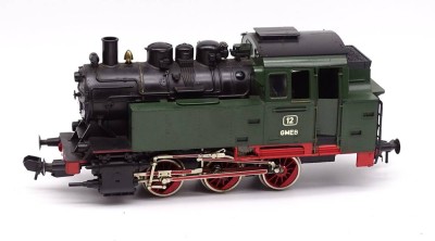 Auktion 354<br>Märklin Damplokomotive GMEB 12, Spur 1, H. 13,0cm, L. 32cm [1]