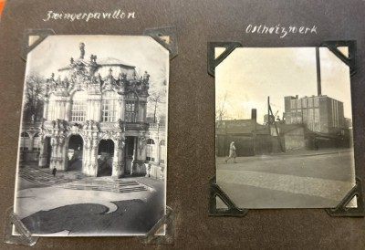 Auktion 354<br>kl. Fotoalbum um 1920-30, fast nur Deutschland-Ansichten, 78 Stück, hpts. Dresden, Hamburg, Köln, fast alle betitelt [1]