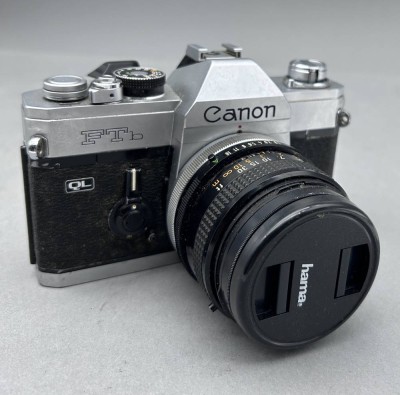 Auktion 354<br>Canon FTb QL Spiegelreflexkamera mit Canon Objektiv FD  50mm 1:1,8, Gbrauchsspuren [1]