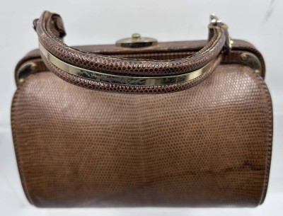 Auktion 355<br>Reptilienleder Handtasche um 1940,  