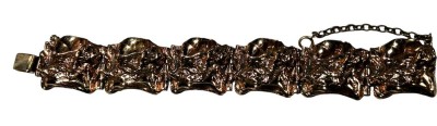 Auktion 355<br>massives Designer-Armband, Bronze 