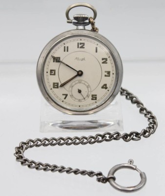 Auktion 355<br>Frack-Uhr, Kienzle, an Kette, älter, Werk läuft, D-5cm [1]