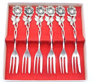 Auktion 355<br>6x Kuchengabeln, Hildesheimer Rose, 800er Silber, 115,9gr., L-14cm [1]