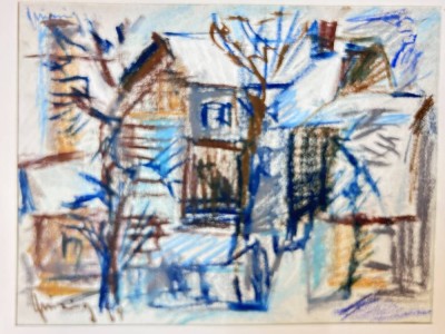 Auktion 355<br>Heinz Glüsing (1920 - 2013), 1964 Hamburger Künstler, s. Wikipedia, Aquarell in PP, MG 24x30,5 cm, PP 49x64 cm, verso Altenau betitelt [1]