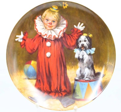 Auktion 355<br>Sammelteller, Tommy the Clown, Knowles, Bradex-Nr., D-23,5cm [1]