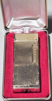 Auktion 355<br>vintage Gasfeuerzeug in Etui, wohl 1969, Doublee, 