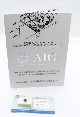 Auktion 355<br>gelbgrauer Diamant, 1,09ct, anbei Zertifikat [1]