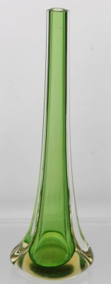 Auktion 355<br>Murano Stielvase, H-31 cm, grün [1]