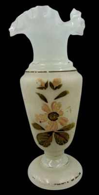 Auktion 355<br>Biedermeier-Vase, Bemalung berieben, H-23 cm [1]