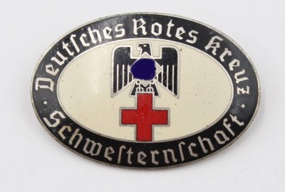 Auktion 355<br>Abzeichen, Deutsches Rotes Kreuz, Schwesternschaft, wohl 3. Reich, verso 