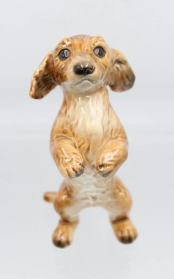 Auktion 355<br>Hundefigur von Goebel, Unterglasurfarben, ca. H-12cm, [1]