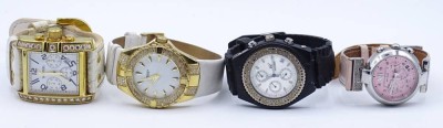 Auktion 355<br>4x div.Damen Armbanduhren,Quartz,Funktionen nicht überprüft,Alters-u. Gebrauchsspuren [1]