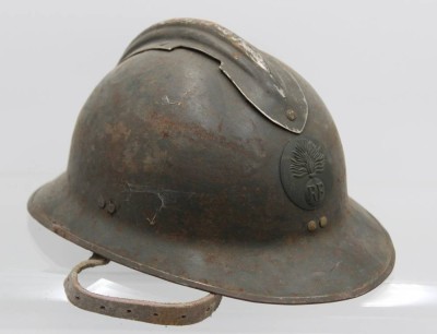 Auktion 356<br>Stahlhelm, älter, Frankreich, Altersspuren [1]