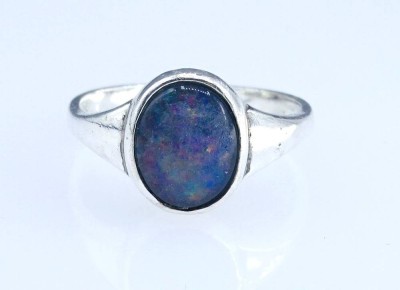 Auktion 356<br>925er Silber-Ring mit Opal-Triplette, 3,2gr., RG 54 [1]