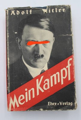 Auktion 356<br>A-Hitler, Mein Kampf, blaues Ausgabe, 1943, mit Schutzumschlag dieser mit Läsuren, Altersspuzren [1]