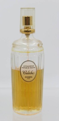 Auktion 356<br>Parfume-Flacon, Hermes Caleche, Inhalt original ?, H-15,5cm [1]